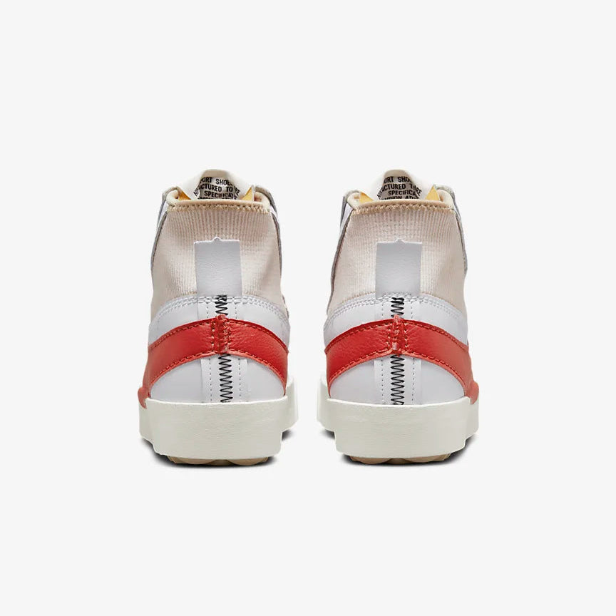 Nike scarpa sneakers unisex da adulto Blazer Mid &#39;77 Jumbo DD3111 102 bianco rosso 5