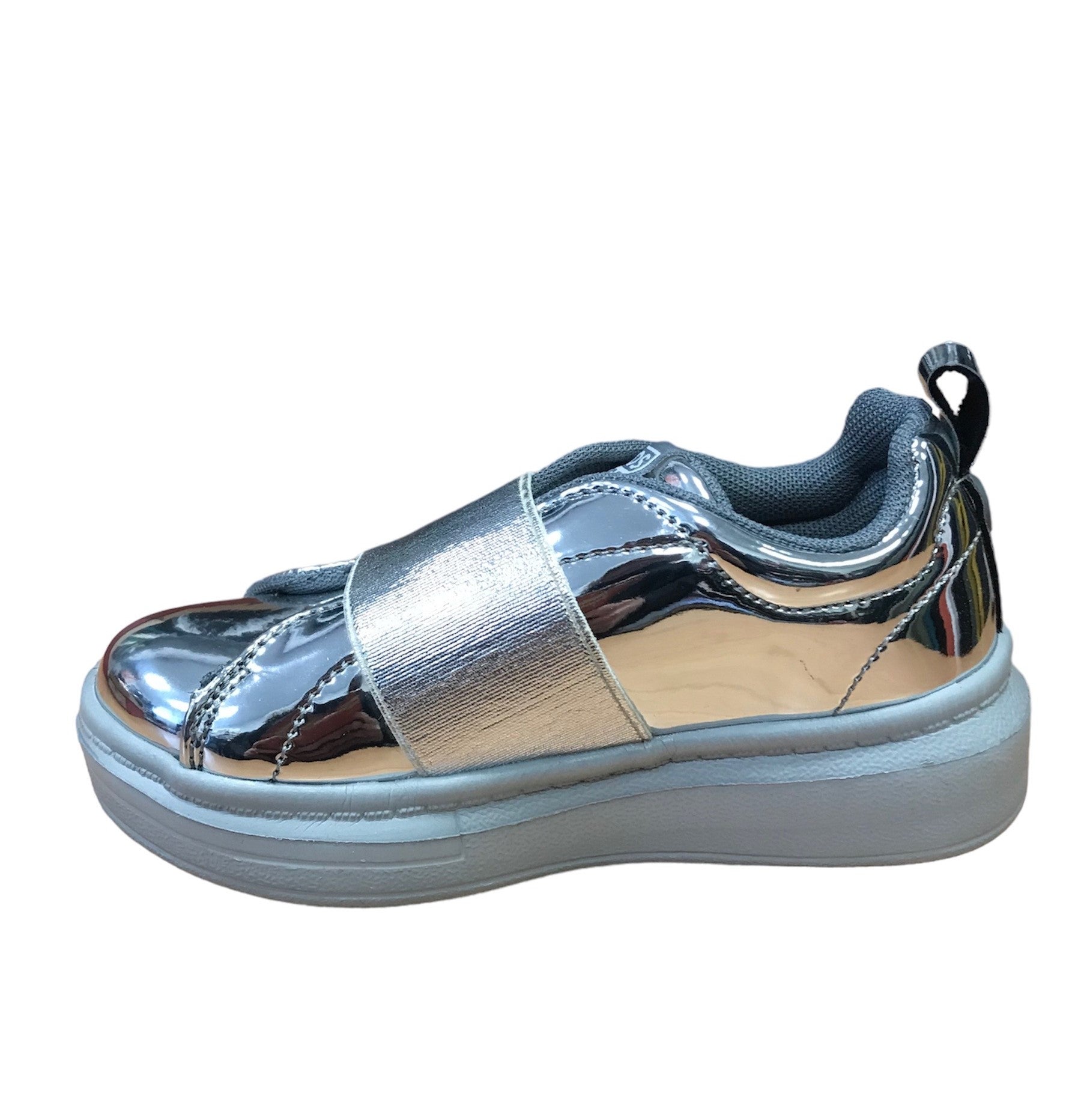 Gioseppo scarpe da bambina slip-on effetto vernice 41884 pewter