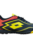 Lotto scarpa da calcetto da ragazzo Speed 700 TF JR R0332 nero-giallo-rosso