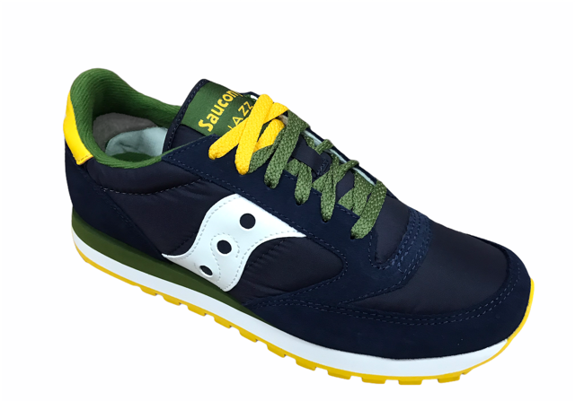 Saucony Original scarpa sneakers da uomo Jazz S2044-616 blu-verde