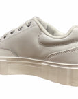 Fila scarpa sneakers in pelle con zeppa da donna Sandblast  1011035.1FG bianco