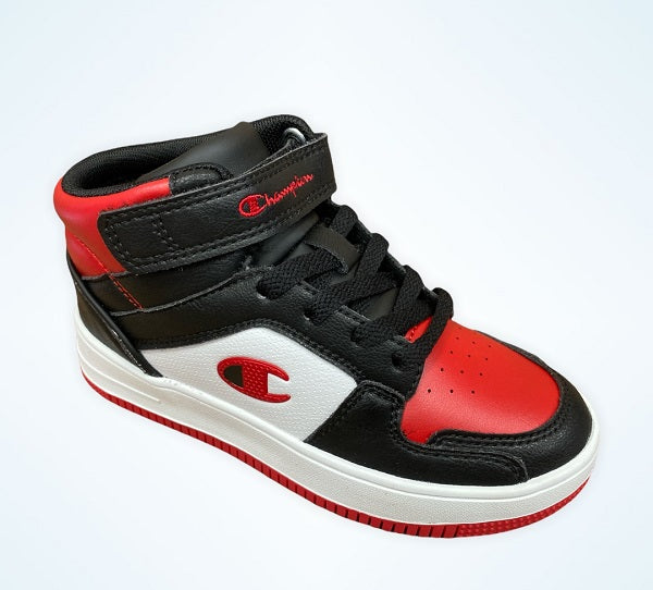 Champion scarpa sneakers da ragazzi Rebound 2.0 Mid S32262-CHA-KK001 nero bianco rosso
