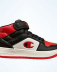 Champion scarpa sneakers da bambino Rebound 2.0 Mid S32265-CHA-KK001 nero-bianco-rosso