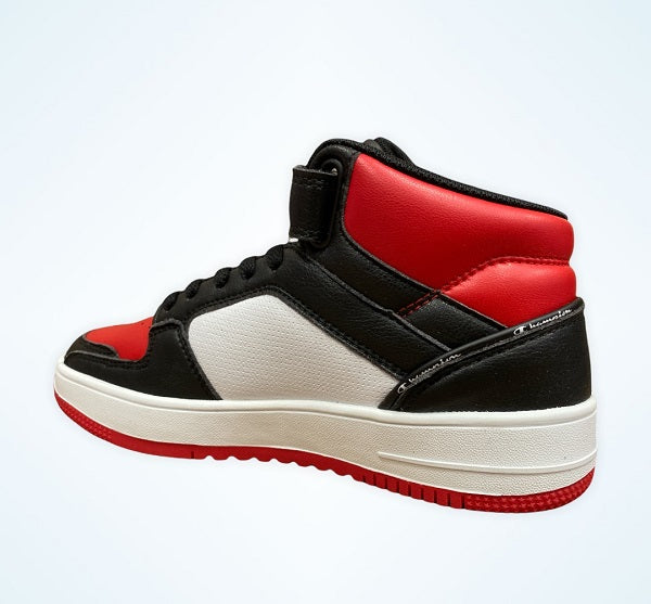 Champion scarpa sneakers da bambino Rebound 2.0 Mid S32265-CHA-KK001 nero-bianco-rosso