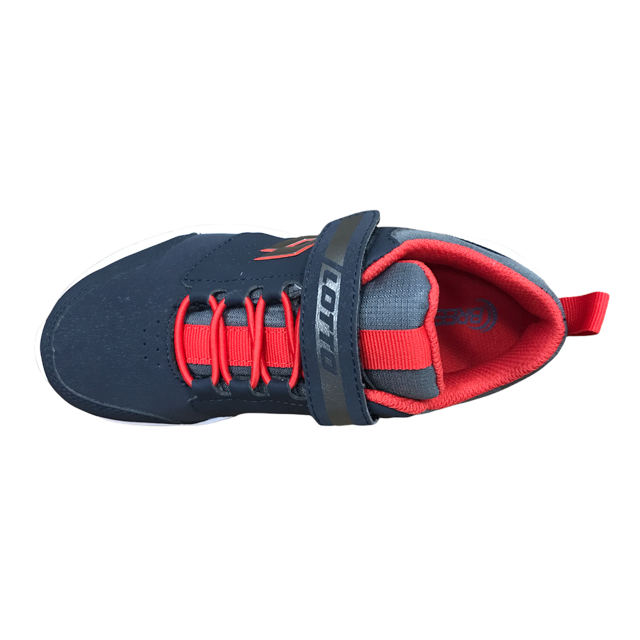 Lotto scarpa da ginnastica da bambino Spacebreeze III CL SL 216893 8EV blu-rosso