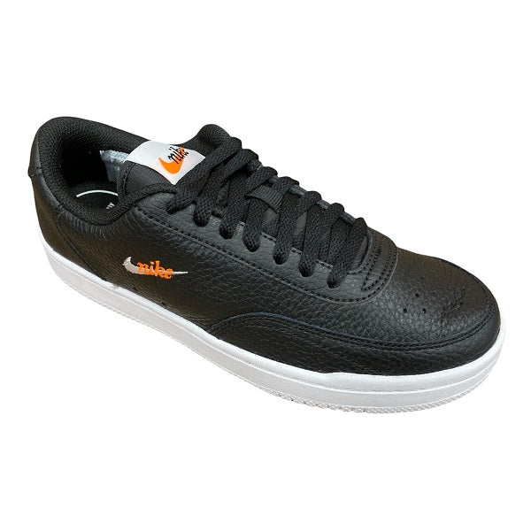 Nike scarpa sneakers da donna Court Vintage Premium CW1067 002 nero bianco arancione