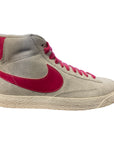 Nike scarpa sneakers da donna Blazer Mid Suede Vintage 518171 100 grigio-rosa