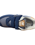 New Balance Scarpa sneakers da ragazzo con strappo PV574AB1 blu-grigio