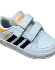 Adidas scarpa sneakers fa ragazzi Breaknet CF I GW2901 bianco-blu-arancio