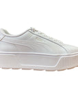 Puma scarpa sneakers con zeppa da donna Karmen L 384615 01 bianco