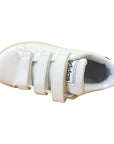Adidas sneakers da bambino con strappo Advantage C FW2589 bianco-blu inchiostro