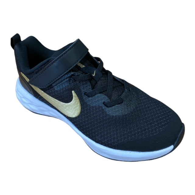 Nike scarpa da ginnastica Revolution 6 DD1095 002 black-metallic gold-white