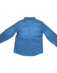 Levi's Kids Camicia da ragazzo in jeans Barstow Western 9E6866 M28 blu chiaro