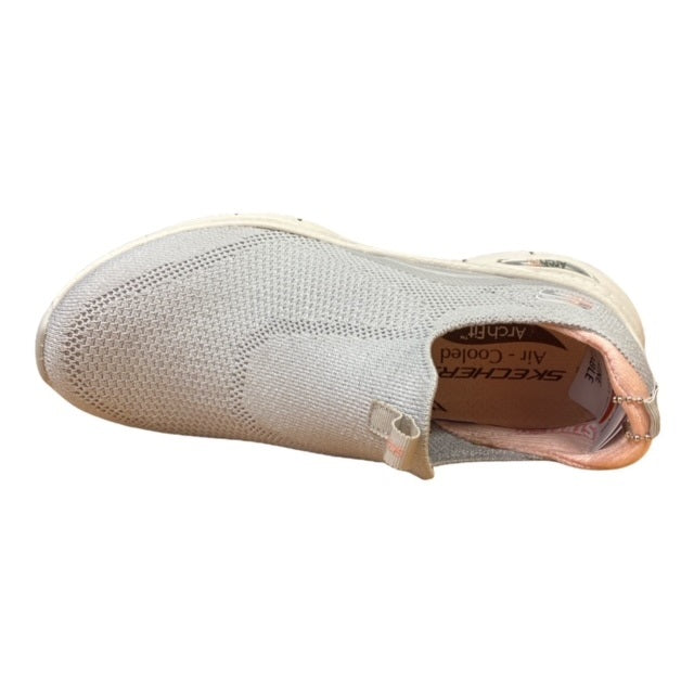 Skechers scarpa sneakers da donna Arch Fit Keep IT UP 149415/LGPK grigio chiaro-rosa