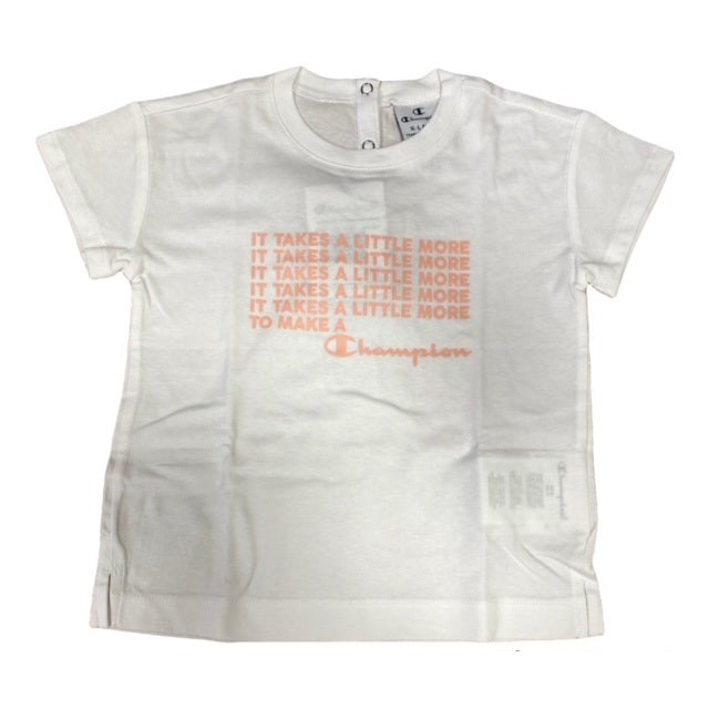 Champion Set Infant T-shirt + Short 404391 ww001 wht white-pink