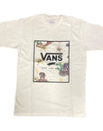 Vans maglietta manica corta da uomo  Classic Print Box Antique VN0A5E7YZ2F1 bianco deserto