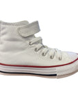 Converse scarpa sneakers da bambini con laccio elastico Chuck Taylor All Star 372884C bianco