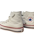 Converse scarpa sneakers da bambini con laccio elastico Chuck Taylor All Star 372884C bianco