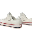 Converse scarpa sneakers da ragazzi con elastico e velcro Chuck Taylor All Star 372882C bianco