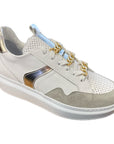 CafèNoir Sneakers in pelle con pasalaccio catena C1DE1520 W001 white