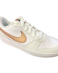 Nike scarpa sneakers da ragazza Court Boroungh Low 2 BQ5448 116 bianco bronzo