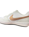 Nike scarpa sneakers da ragazza Court Boroungh Low 2 BQ5448 116 bianco bronzo