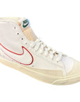 Nike scarpa sneaker da uomo Blazer Mid '77 DQ0796 100 bianco rosso