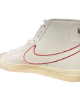 Nike scarpa sneaker da uomo Blazer Mid '77 DQ0796 100 bianco rosso