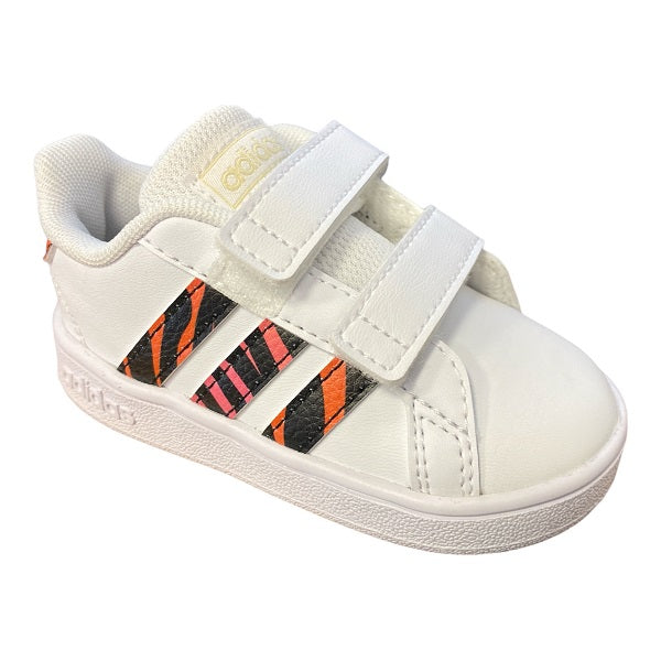 Adidas sneakers da bambino Grand Court CF I GZ1079 white-black