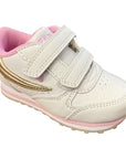 Fila scarpa sneakers da bambina infant Orbit con Velcro 1011080.00I bianco-oro