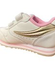 Fila scarpa sneakers da bambina infant Orbit con Velcro 1011080.00I bianco-oro