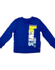 Levi's Kids t-shirt manica lunga 8EE520 9EE520 surf the web blue