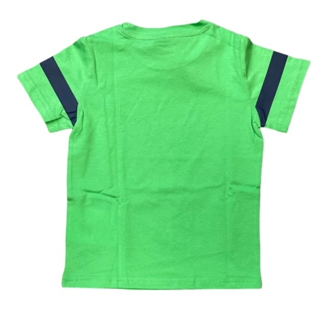 Champion completino da bambino T-shirt+Short 305986 GS024 BGE verde -blu