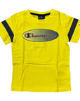 Champion completino da bambino T-shirt+Short 305986 YS002 BZY giallo-blu