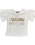 Gaudì T-shirt con stampa 211BD64035 2100 white