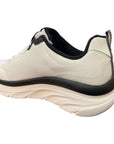 Skechers scarpa da walking da uomo D'Lux Walker Be Easy 149319/WBK bianco-nero