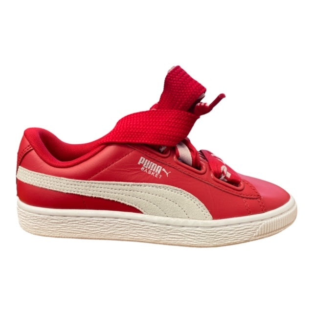 Puma scarpa sneakers da donna Basket Heart De 364082 03 rosso