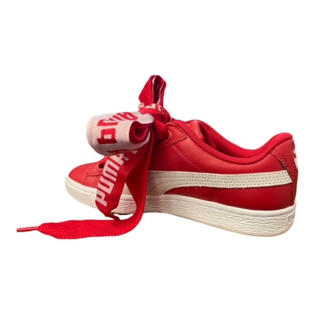 Puma scarpa sneakers da donna Basket Heart De 364082 03 rosso