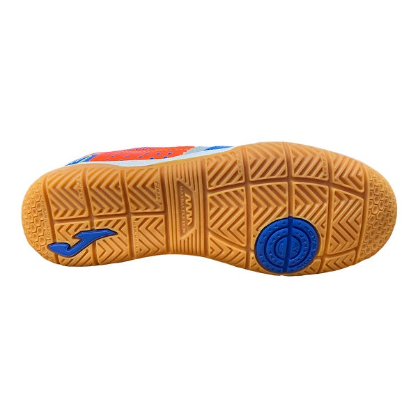 Joma scarpa da calcetto indoor da junior Mundial 604 MUNJW.604.IN blue-orange