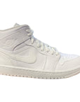 Jordan scarpa sneakers da uomo Air 1 Mid 554724 130 bianco