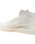 Jordan scarpa sneakers da uomo Air 1 Mid 554724 130 bianco