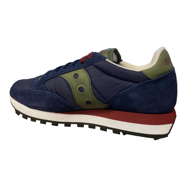 Saucony Originals scarpa sneakers da uomo Jazz Original S2044 654 blu-verde foresta