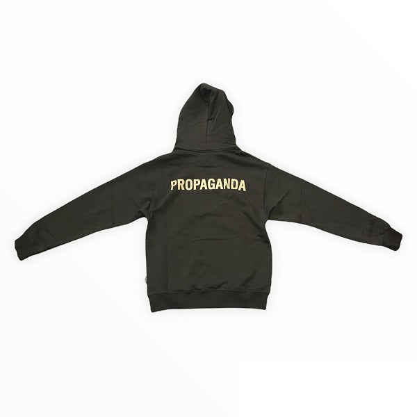 Propaganda felpa con Cappuccio 934 06 verde militare retro