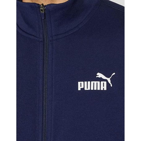 Puma Tuta da uomo in cotone garzato Clean Sweat Suit TR 585840 26 navy