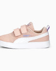 Puma Sneakers da bambina in mesh traspirante Courtflex v2 371758-13 rose dust-white-vivid violet