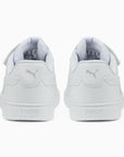 Puma scarpa sneakers da bambini con laccio elastico e velcro Caven 389307 01 bianco