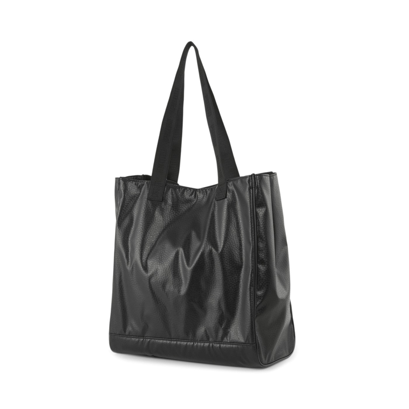 Borsa Puma Core Up Large Shopper 078301 01 nera - vista interna con scomparti organizzati
