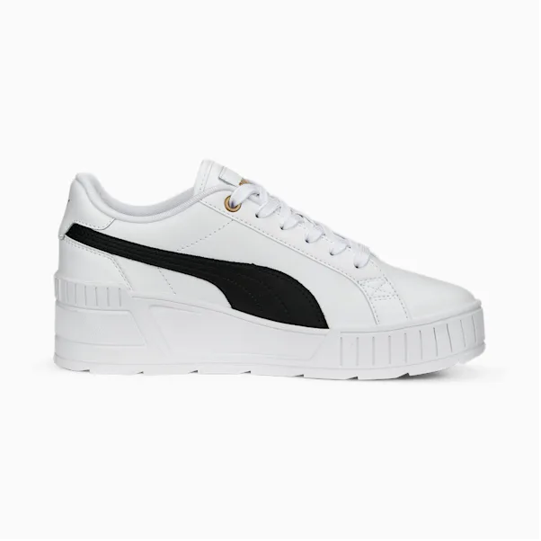 Puma Karmen Wedge 390985-02 - Sneakers donna bianco-nero - Vista frontale