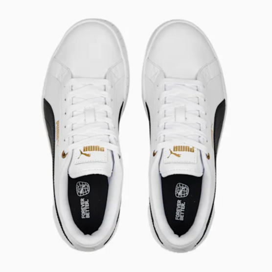 Puma Karmen Wedge 390985-02 - Sneakers donna bianco-nero - Vista dall'alto tomaia in pelle