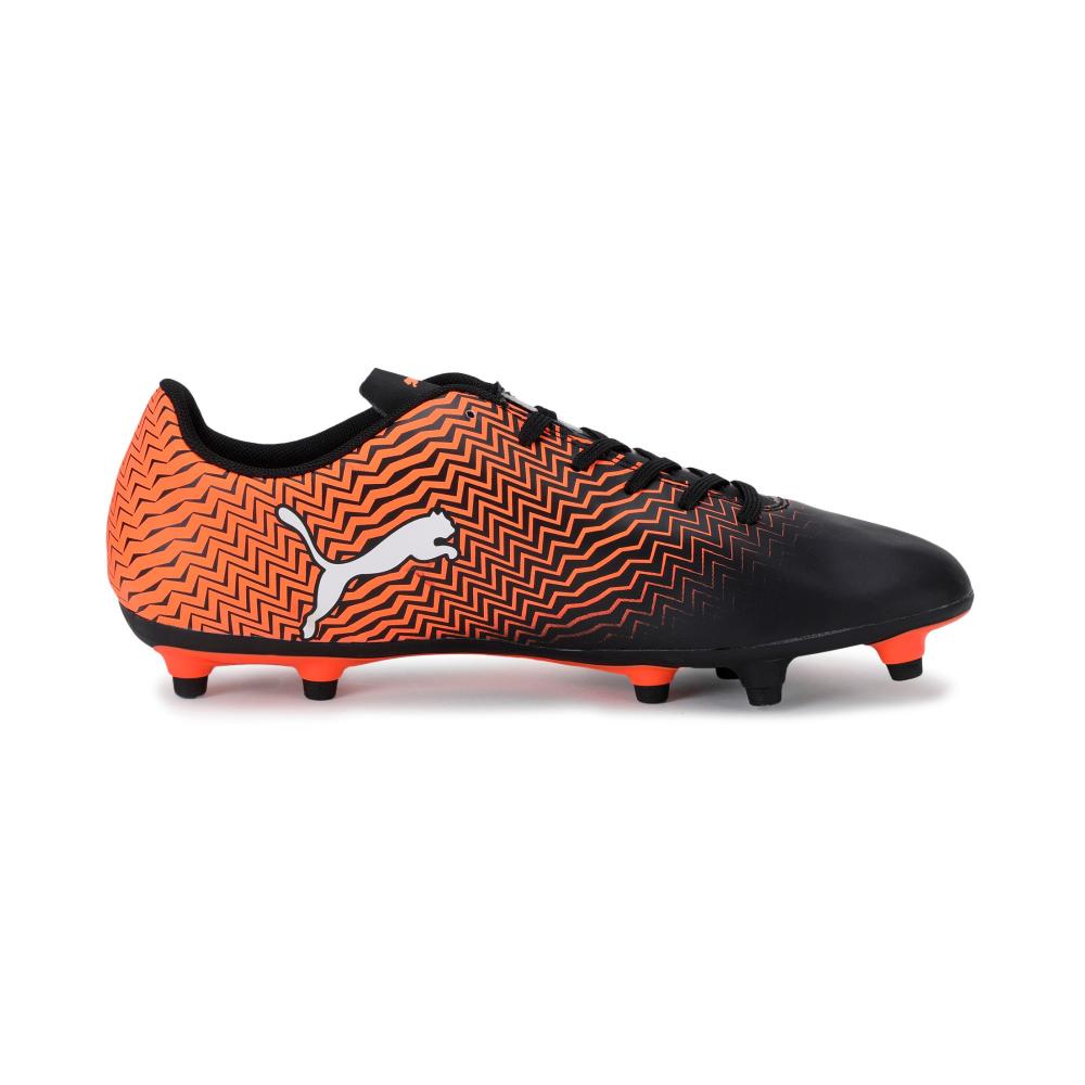 Puma Rapido II FG 106060 03 shocking orange black white frontal